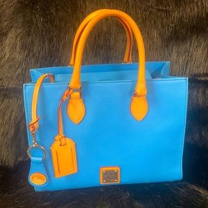 Beautiful turquoise blue tote